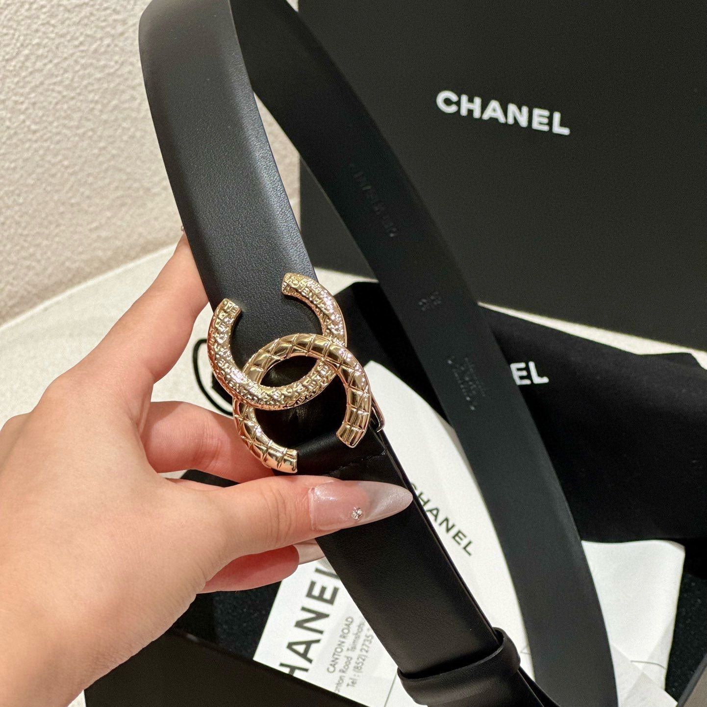 Chanel Twist Gold Crystal Belt