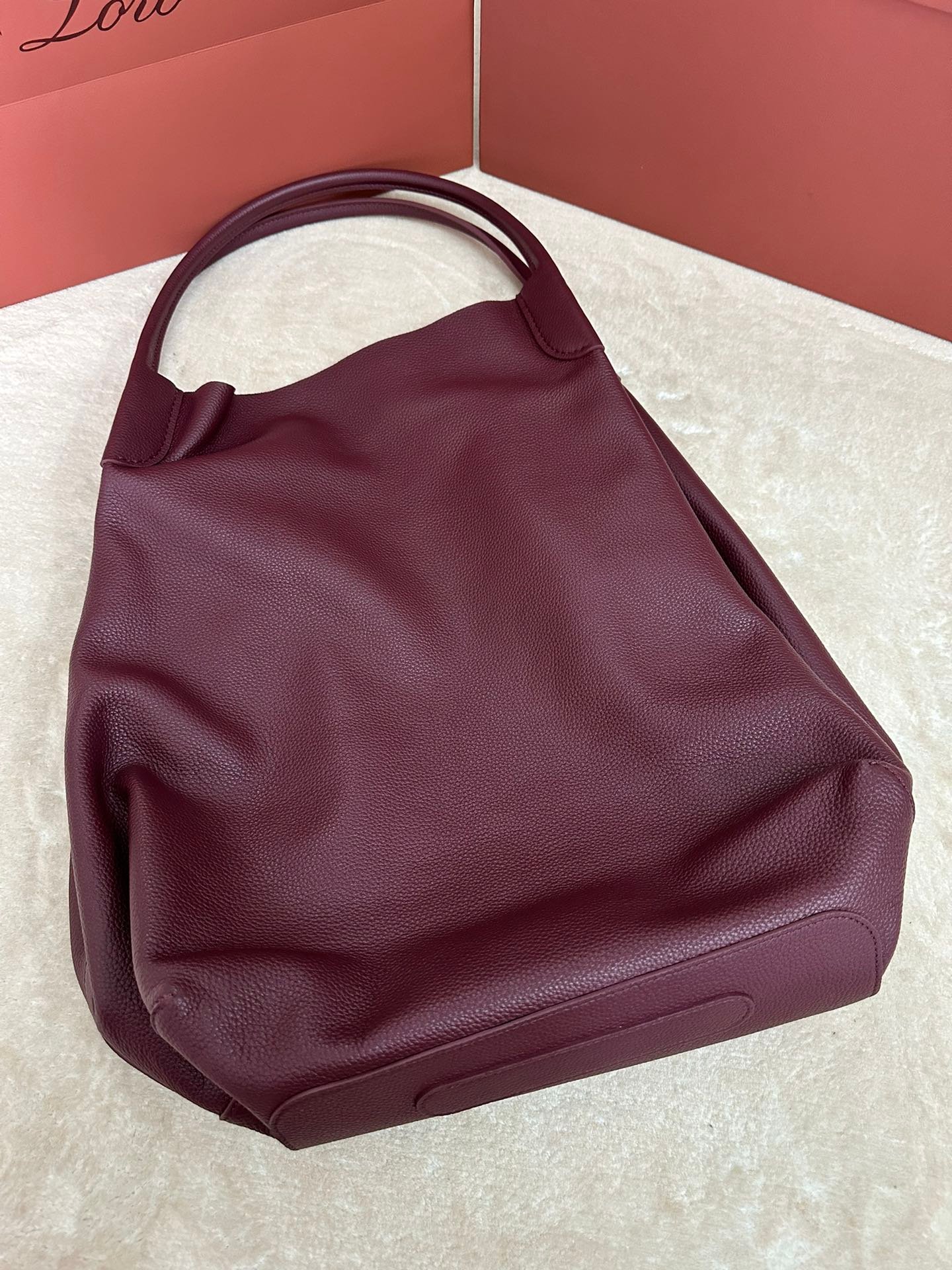 Alternative view of BALE HOBO EXTRA LARGE 40 BAG IN MULBERRY PURPLE CALFSKIN