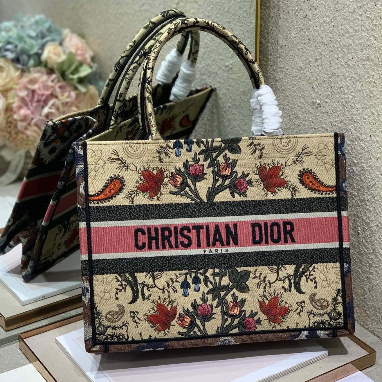 Dior Kapok Floral Book Tote 36cm