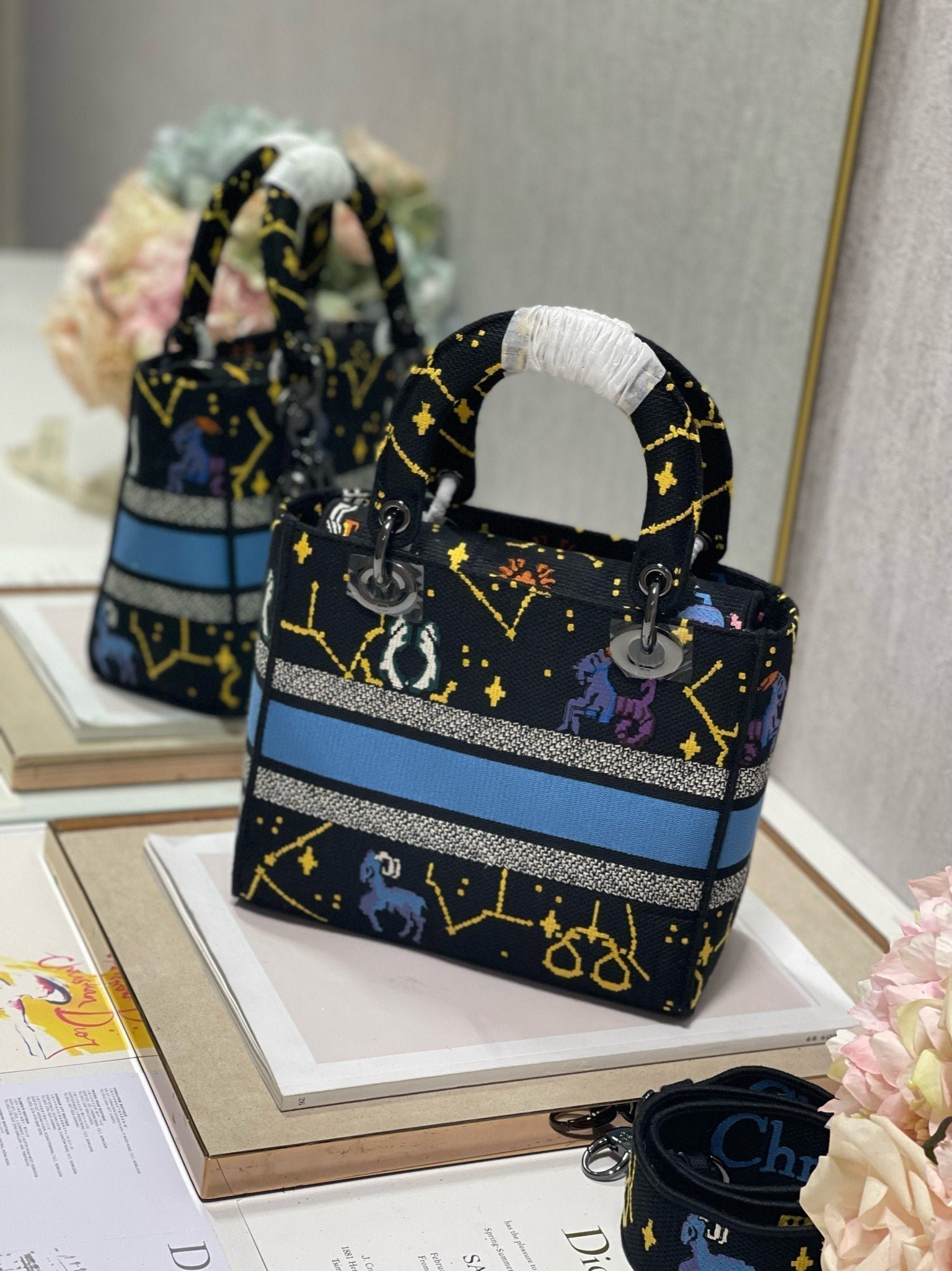 Alternative view of Dior Lady Dior Canvas Qixi Black 24