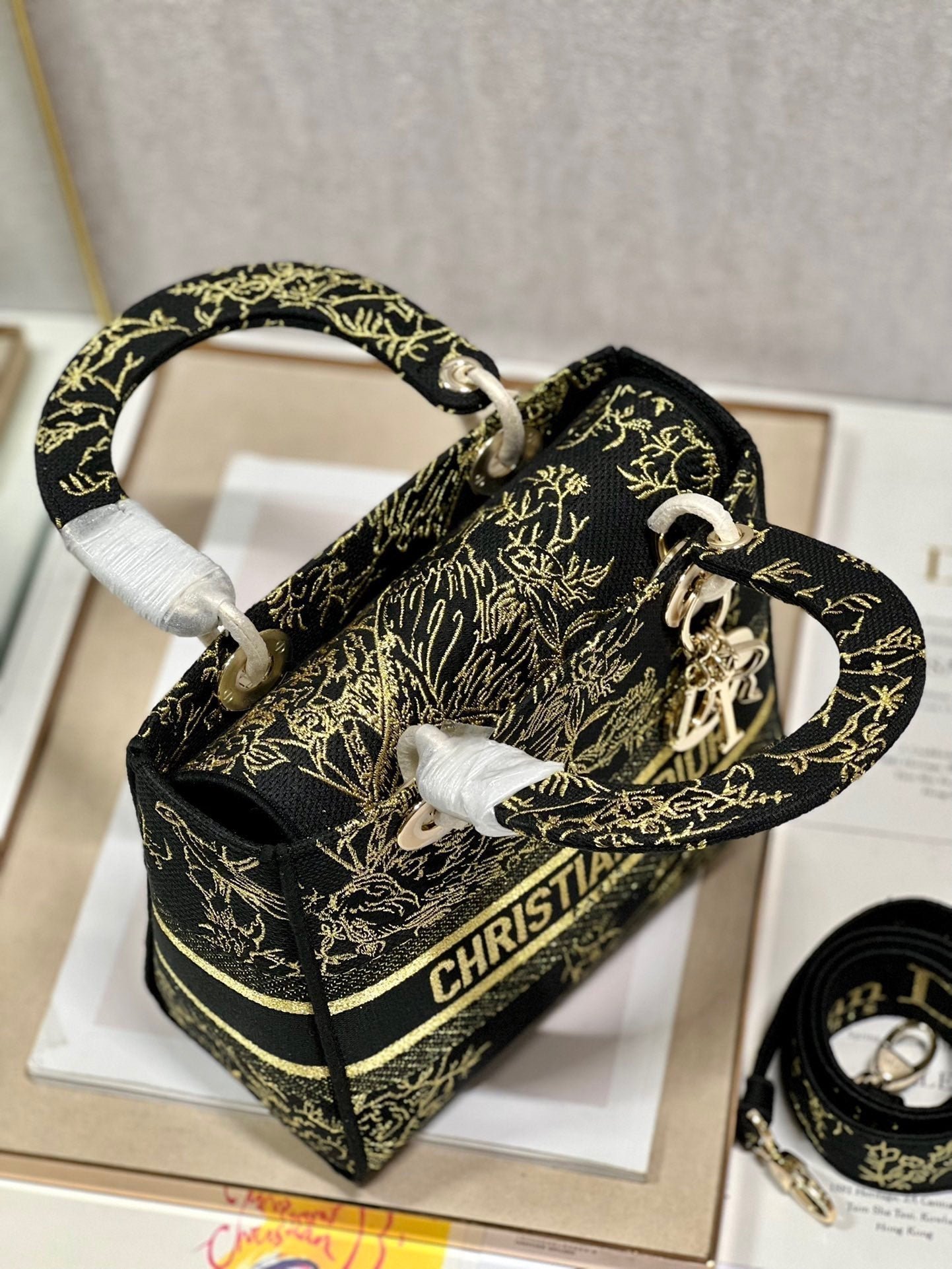 Alternative view of Dior Lady Dior Canvas Black Magpie 24