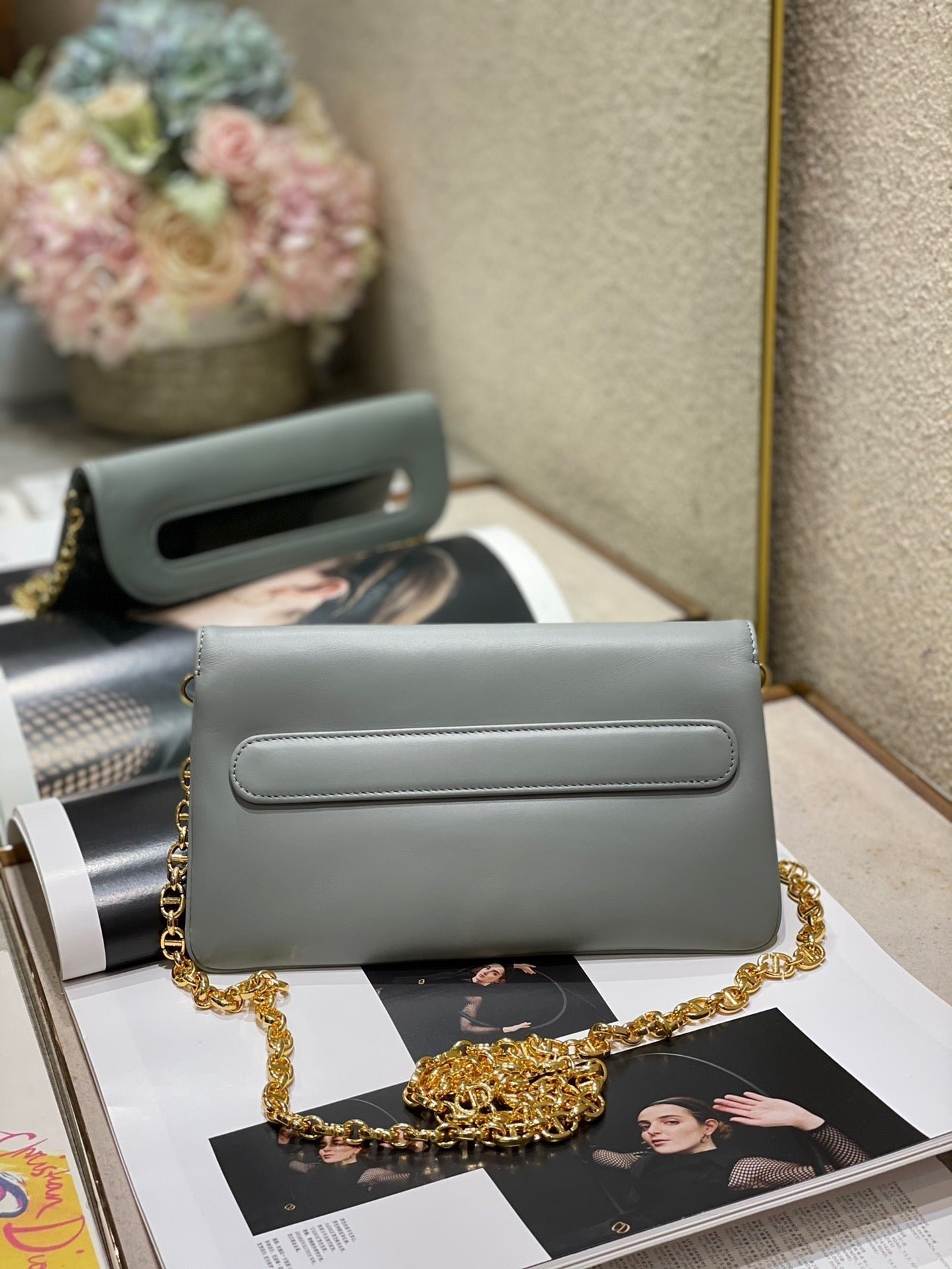 Dior 30 Montaigne Series Matte Smooth Calfskin Clutch - Image 3