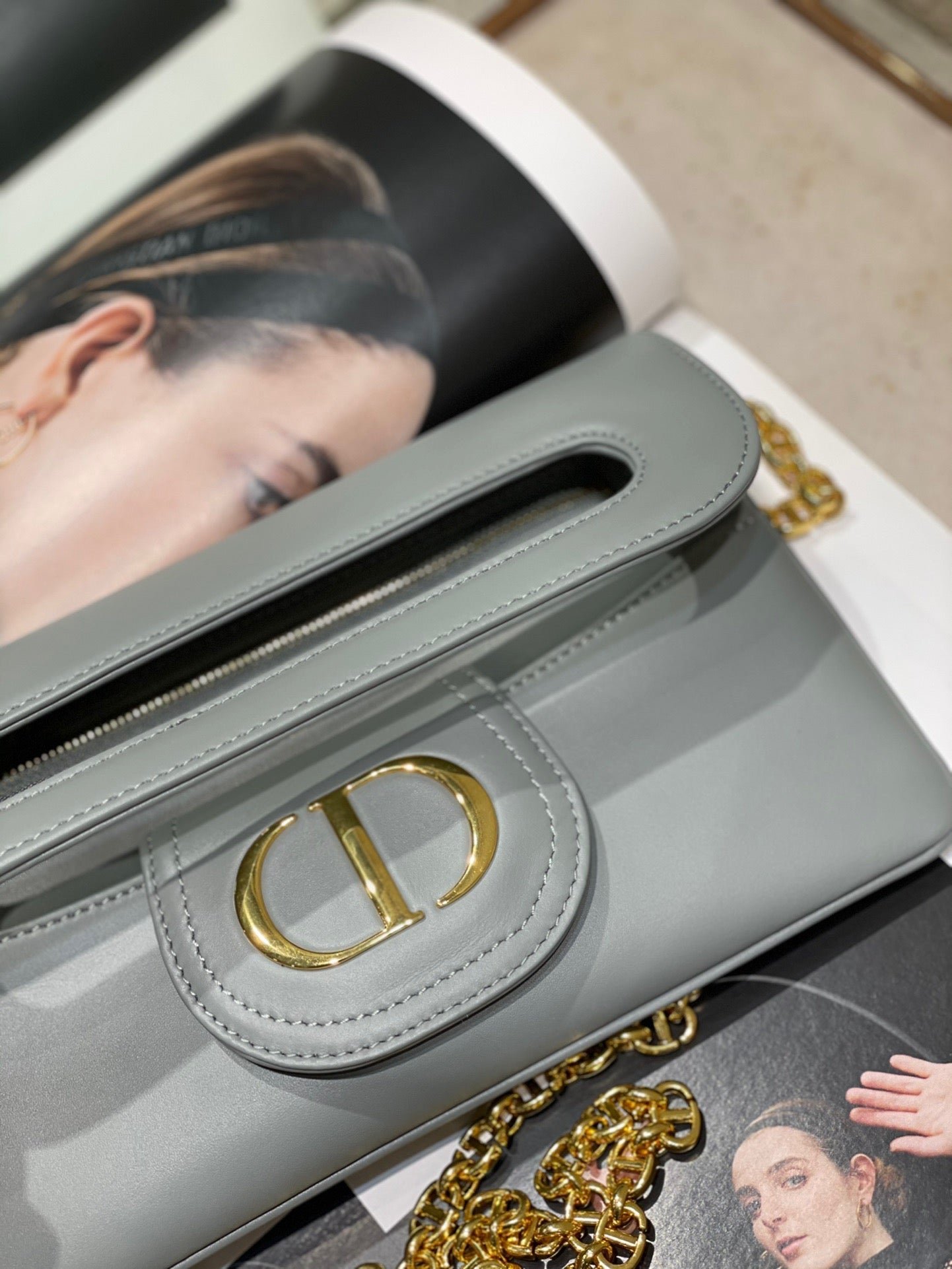 Alternative view of Dior 30 Montaigne Series Matte Smooth Calfskin Clutch