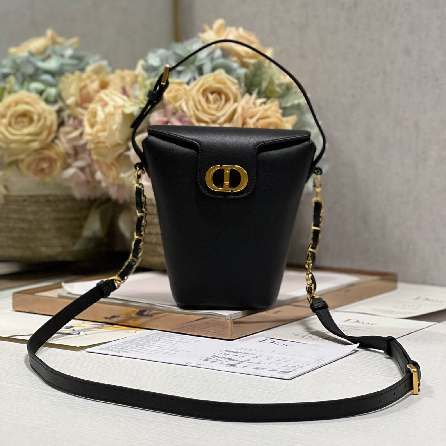 Dior Montaigne Large Bucket Calfskin