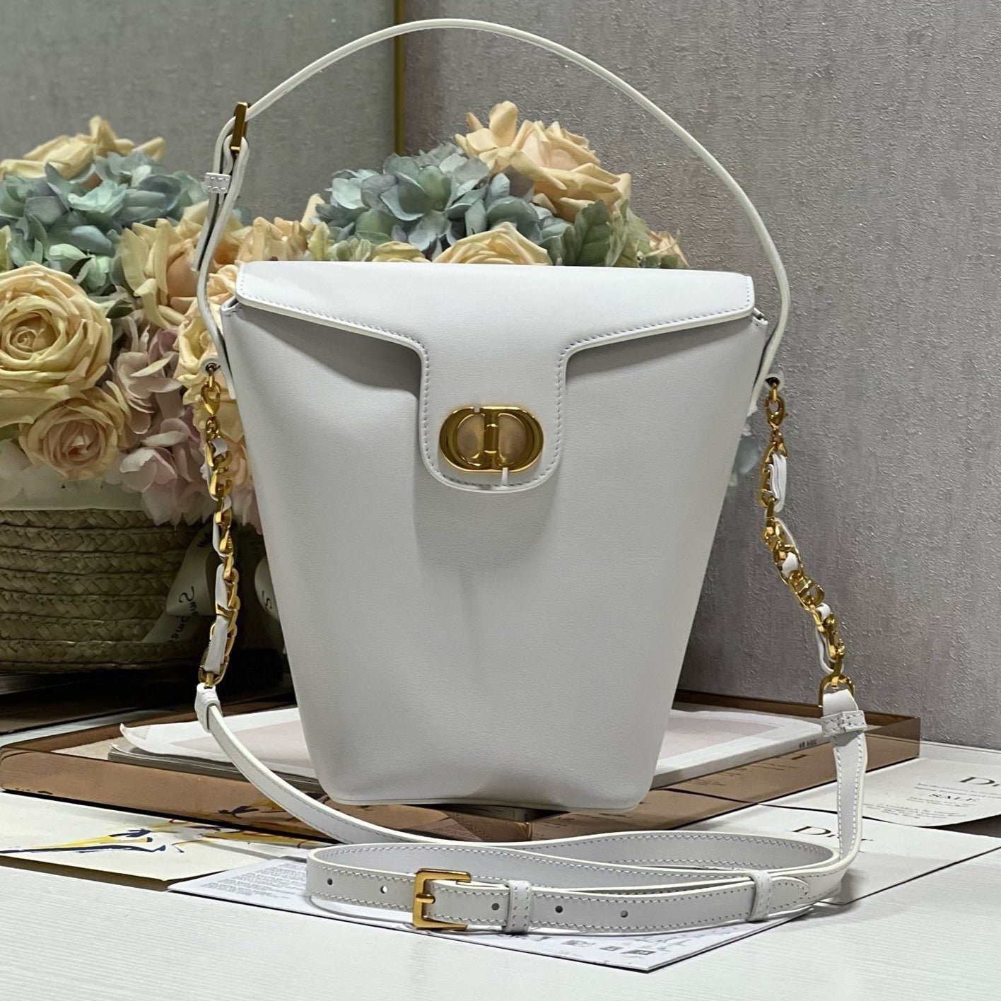 Dior Montaigne Large Bucket Calfskin