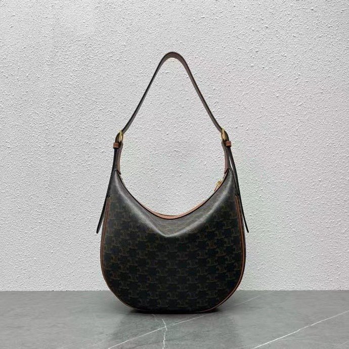 Celine Heloise Triomphe Canvas Calfskin