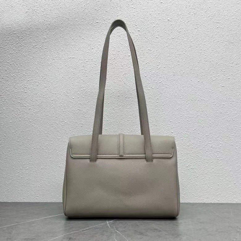 Celine Soft Taupe Grained Calfskin Bag - Image 3