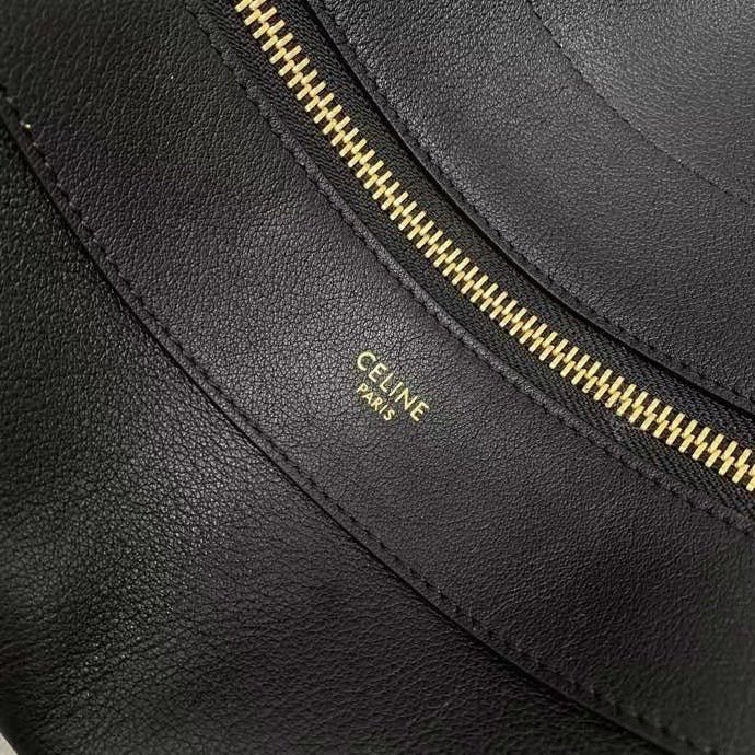Celine Romy Black Cowhide Shoulder Bag - Image 6