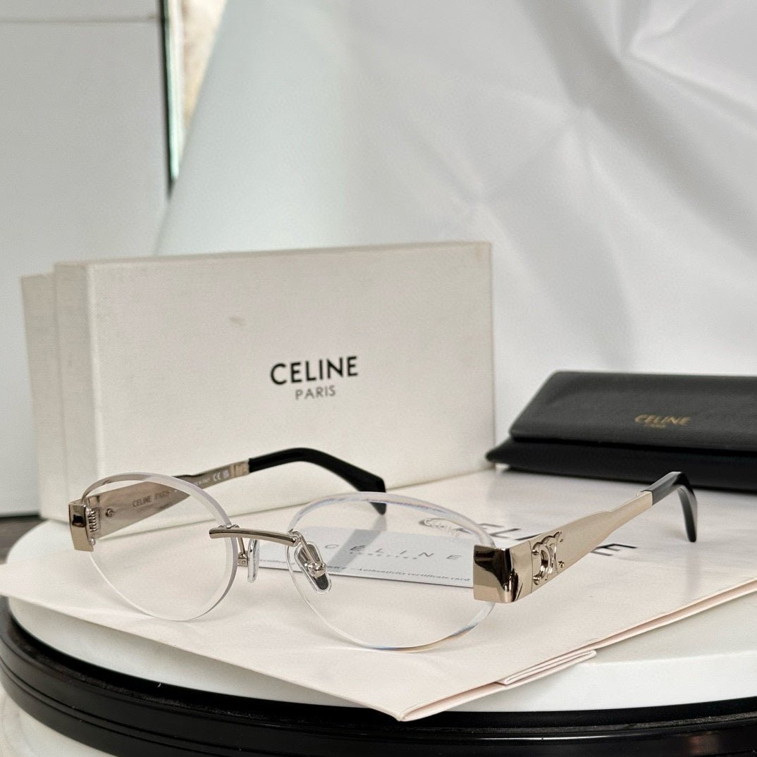 TRIOMPHE OVAL SUNGLASS CL40240l IN METAL - Image 4