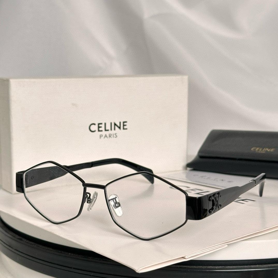 CELINE Black Metal Hexagon Sunglasses - Image 6