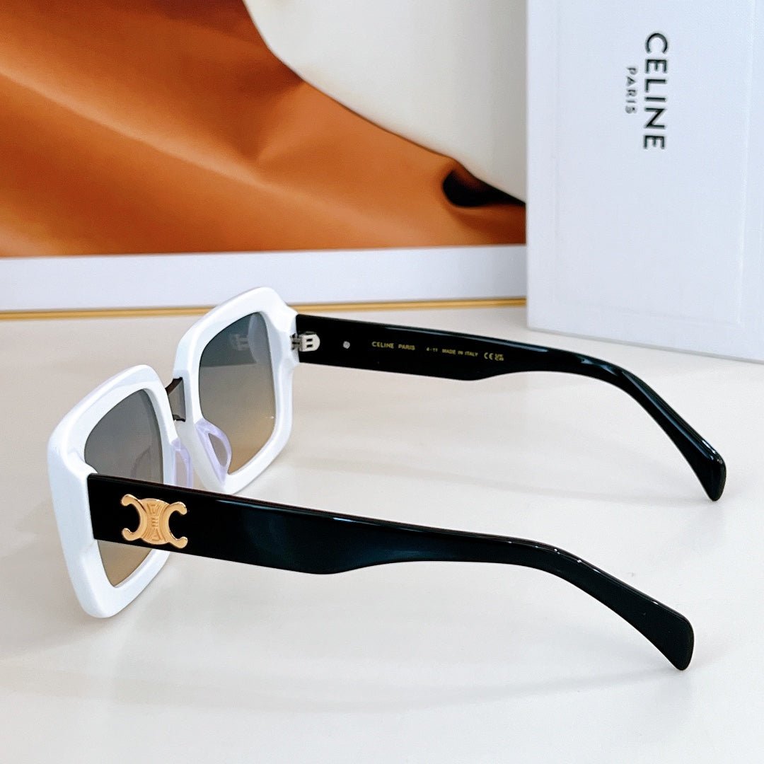 CELINE White Black Two-Tone Gradient Shades - Image 7