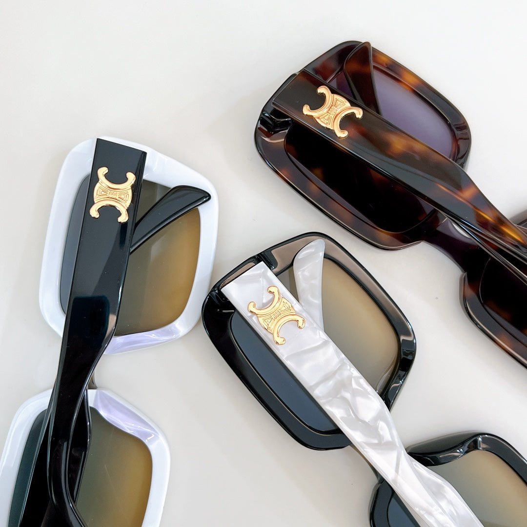 CELINE White Black Two-Tone Gradient Shades - Image 8