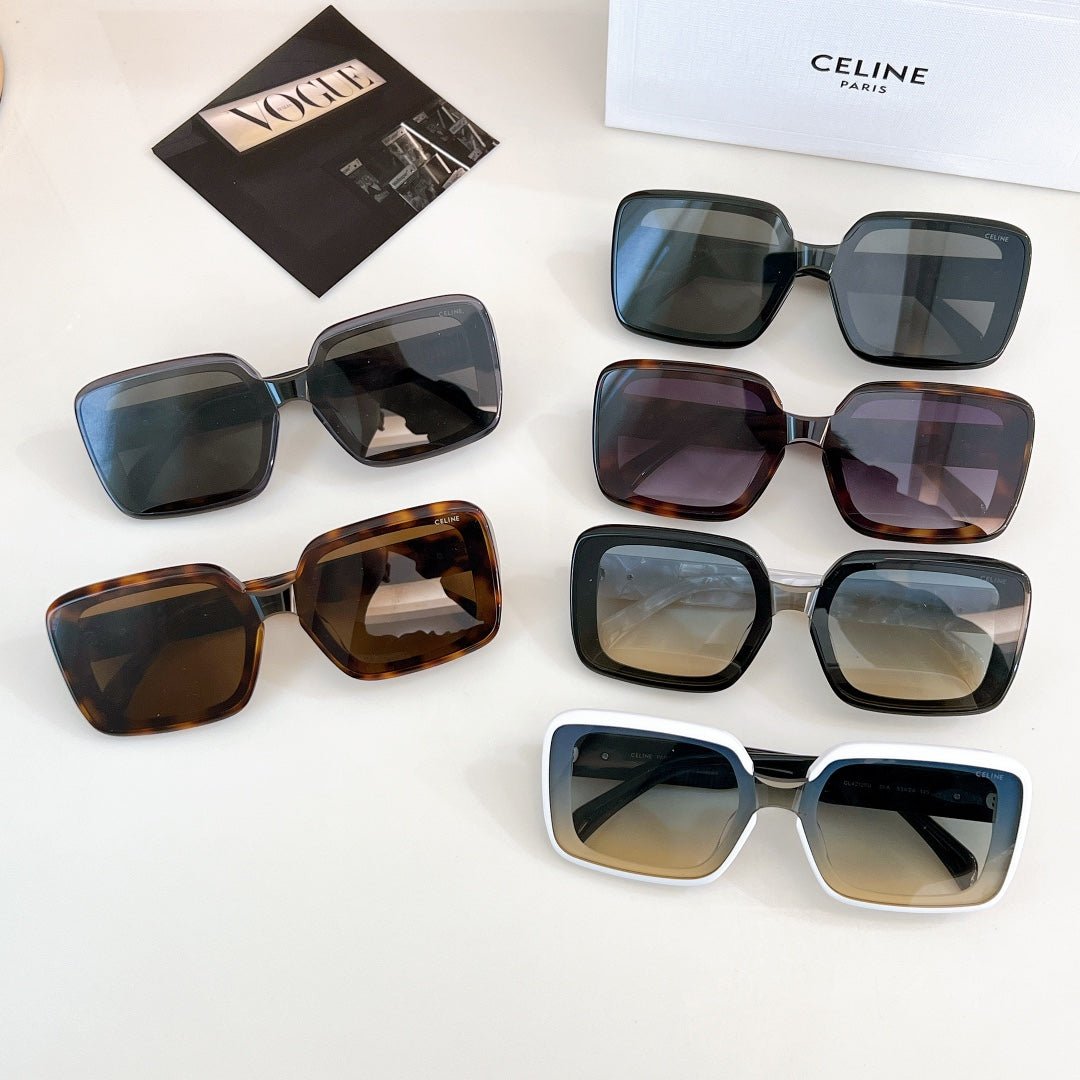 CELINE White Black Two-Tone Gradient Shades - Image 9