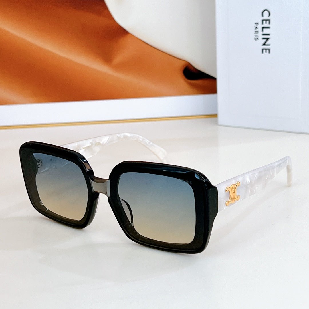 CELINE White Black Two-Tone Gradient Shades - Image 6