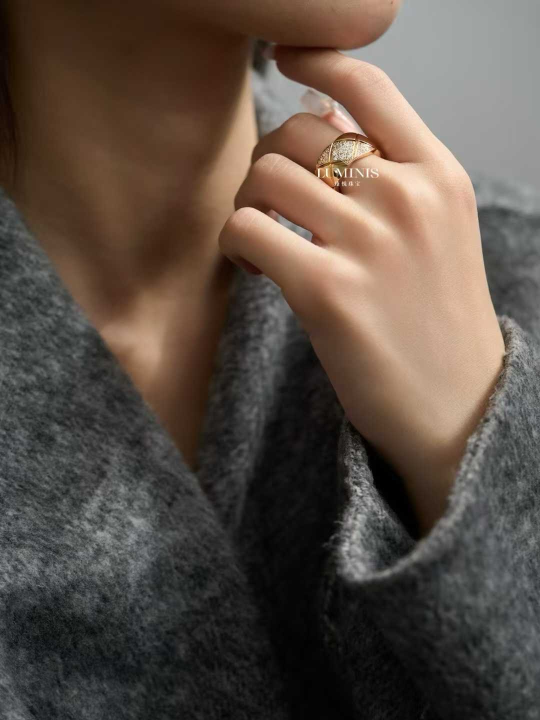 Chanel Thin Gold Minimal Stackable CC Band Ring