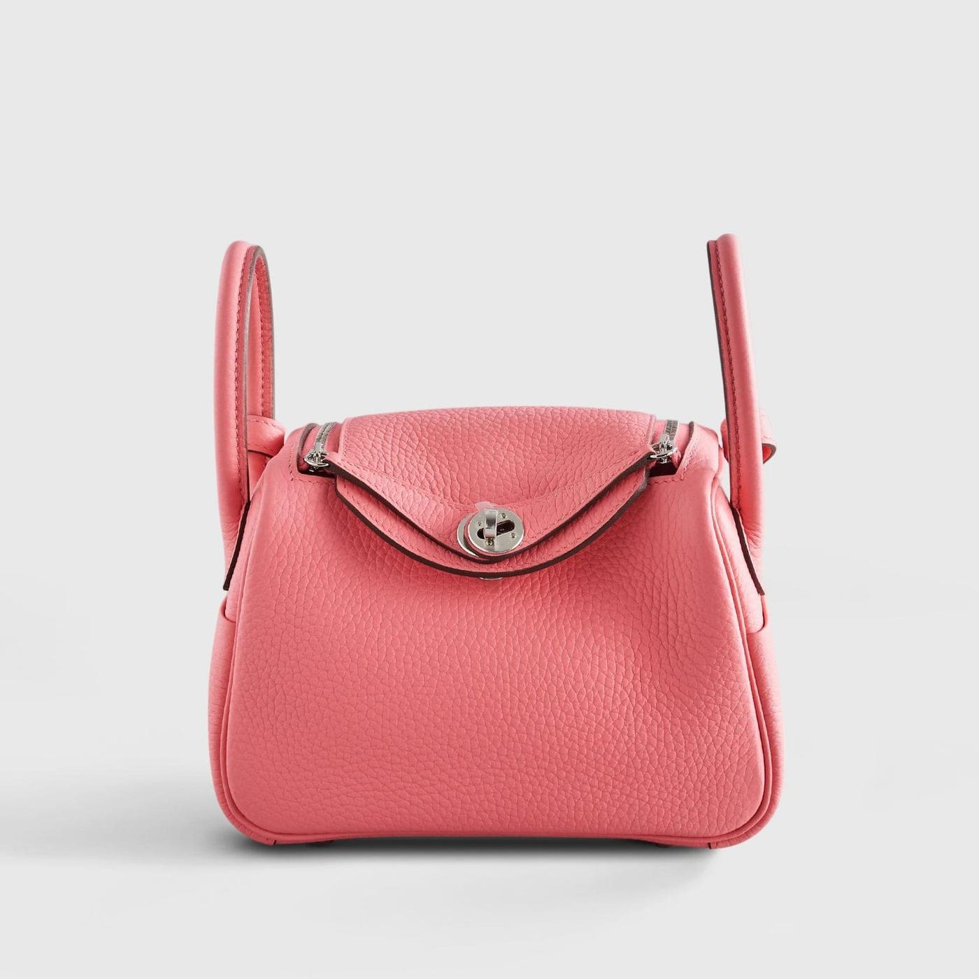 Hermès Lindy 20 Swift Rose Azalee Leather