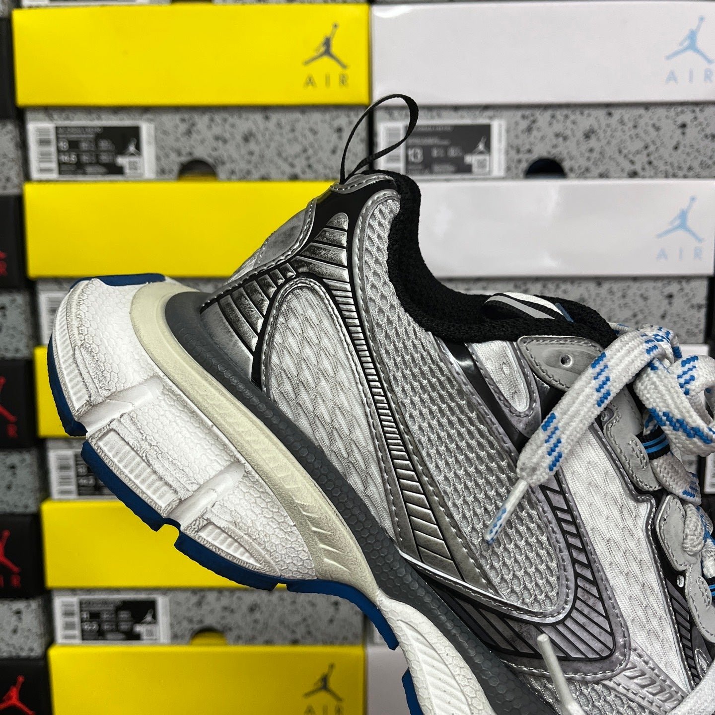 Alternative view of Balenciaga 3XL Metallic Silver Blue