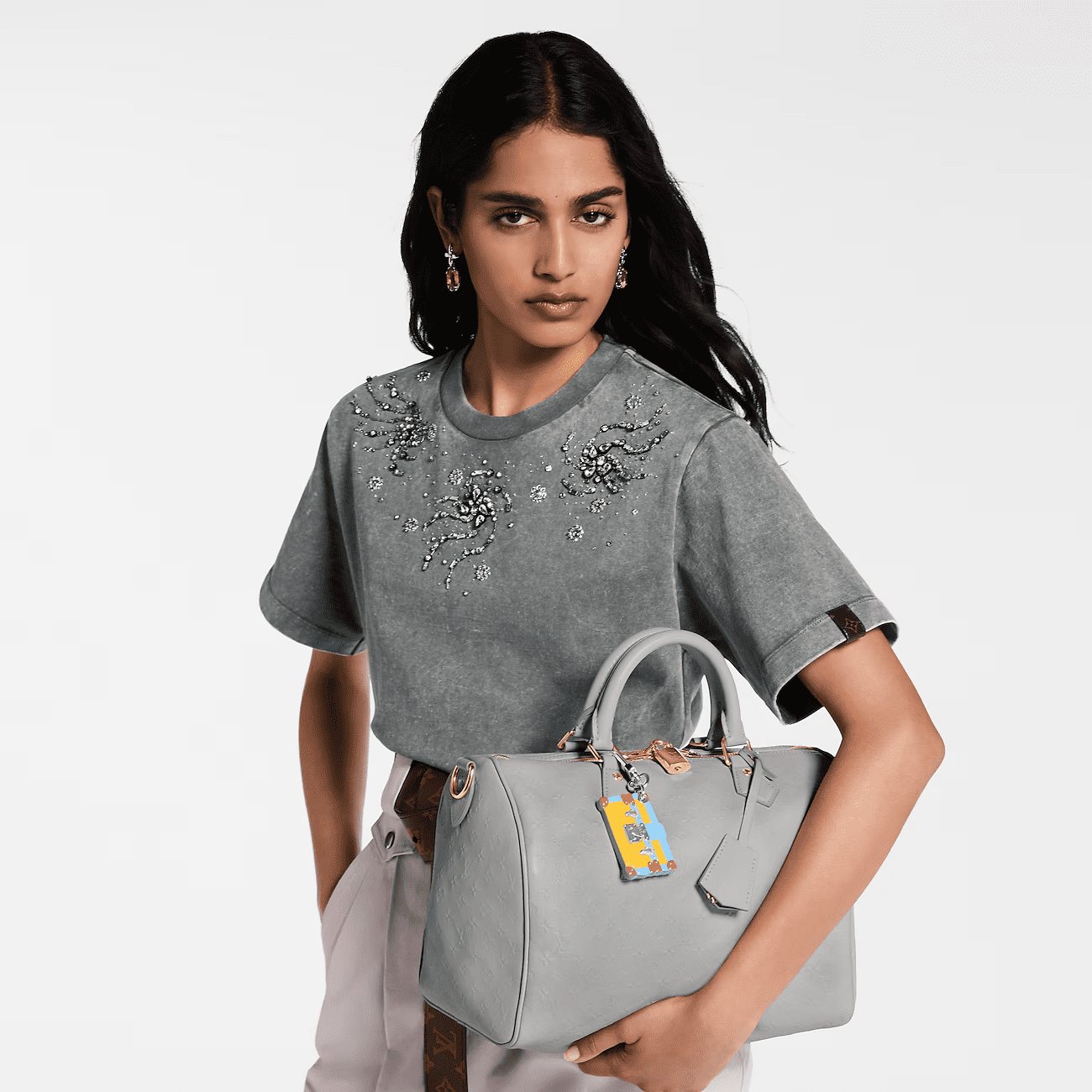 Alternative view of Louis Vuitton Speedy Soft 30 Cloud Gray