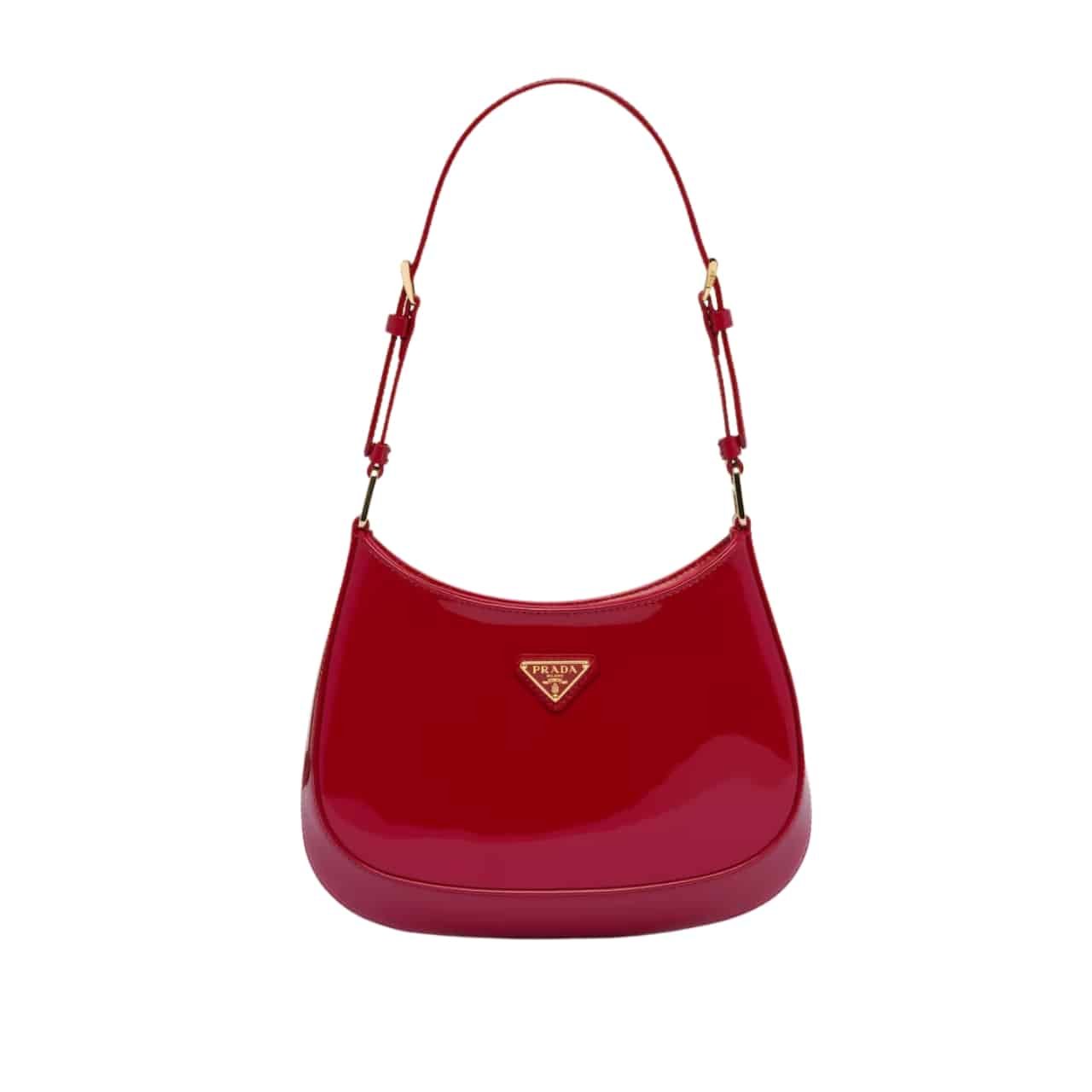 Prada Cleo Patent Leather Shoulder Bag