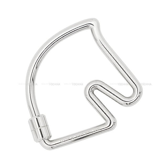 Alternative view of [Pre-loved] HERMES key ring Metal Cheval Horse Silver Palladium plated Silver HW[USED SA][Authentic]