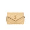 YSL Loulou Toy Quilted Strap Beige Bag