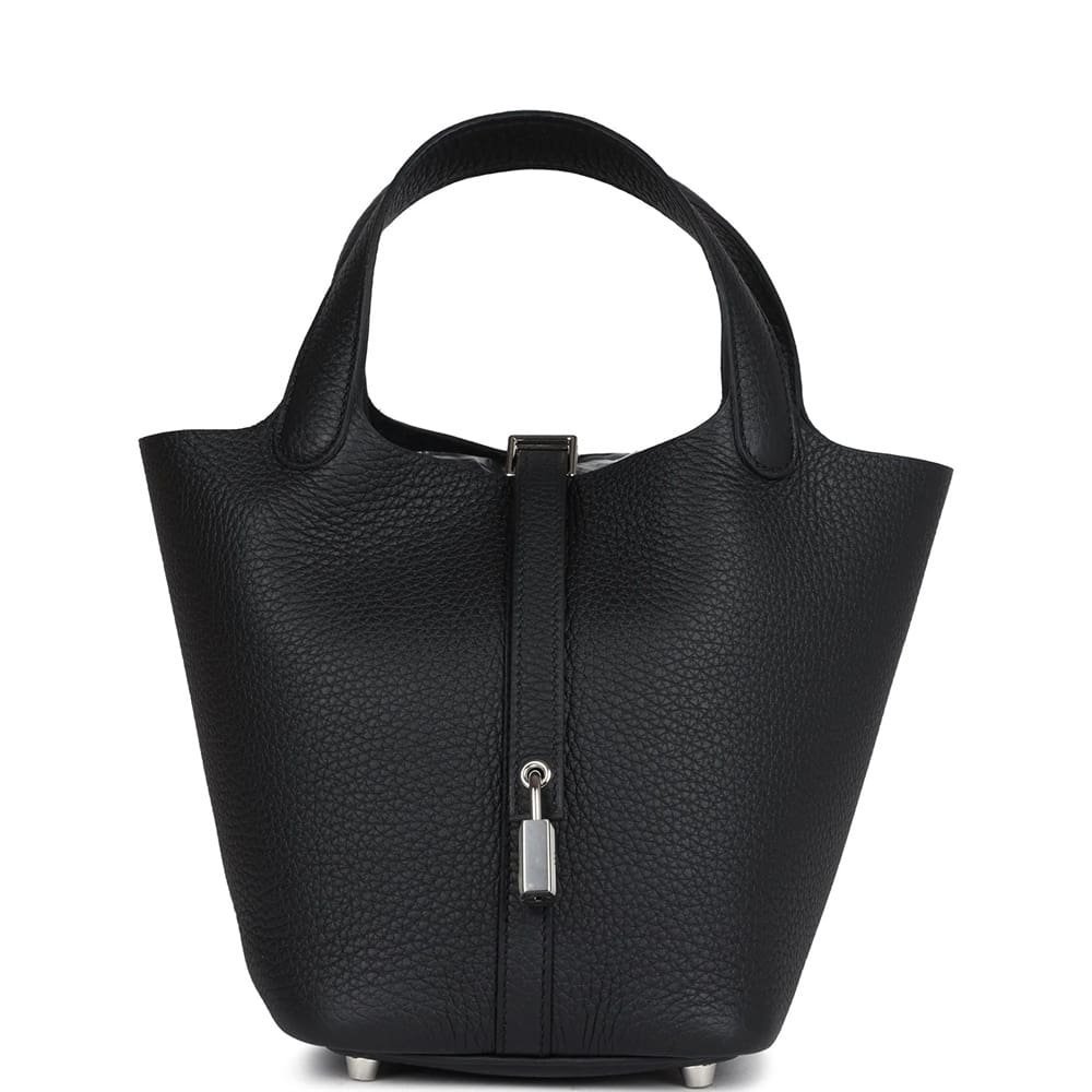 Hermès Picotin Lock 18 Clemence Black PHW