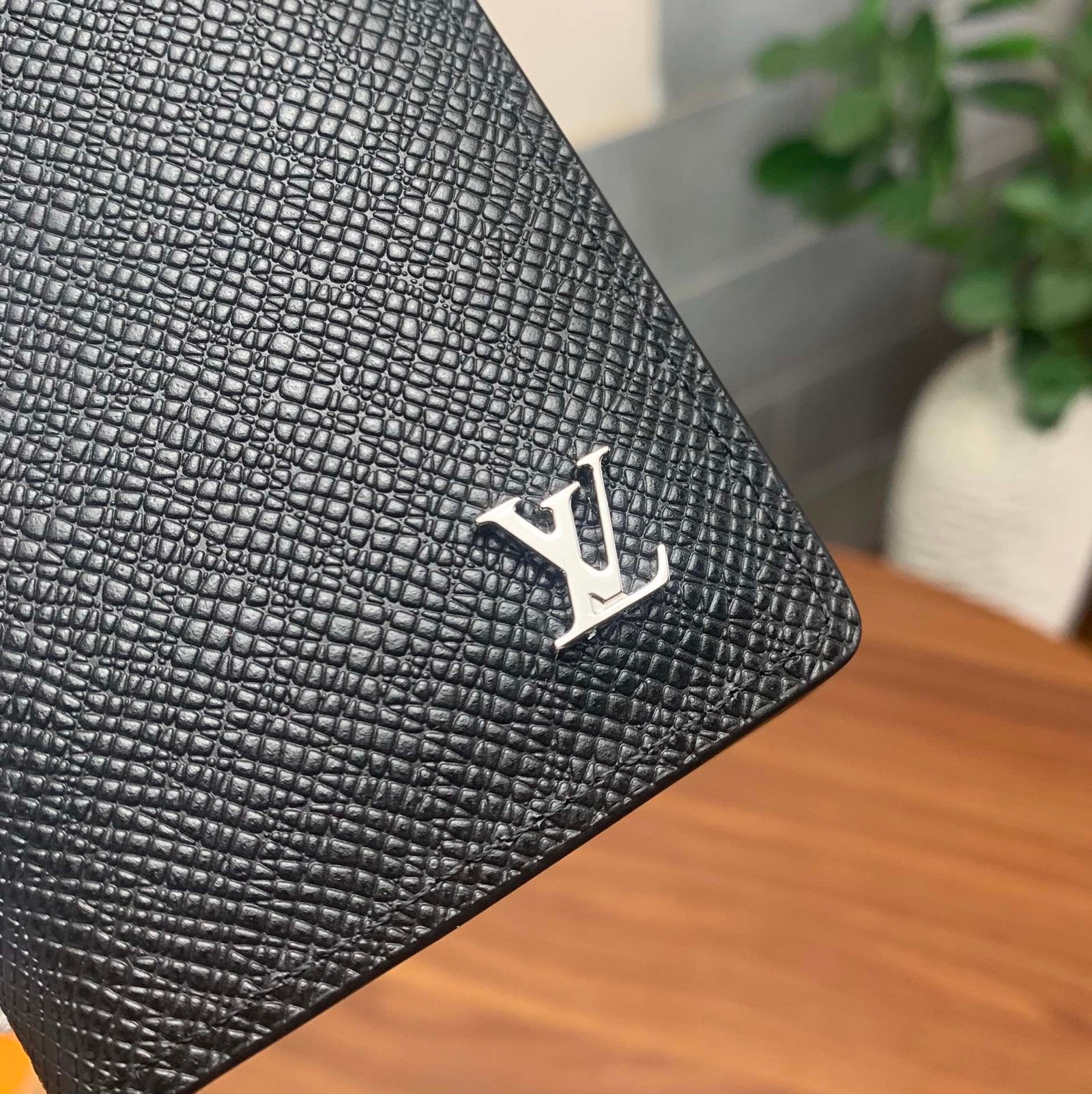 Alternative view of Louis Vuitton Pocket Organiser Taiga Black For Men, Men's Wallet 4.3in/11cm LV M30283 - TEMAFES