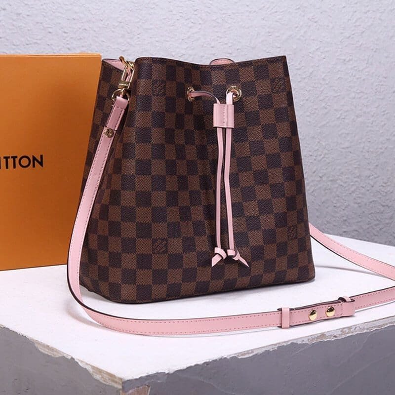 Louis Vuitton Noe MM Pink Damier Bucket - Image 4
