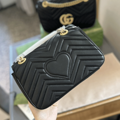 Gucci GG Marmont Small Black Shoulder Bag - Image 4