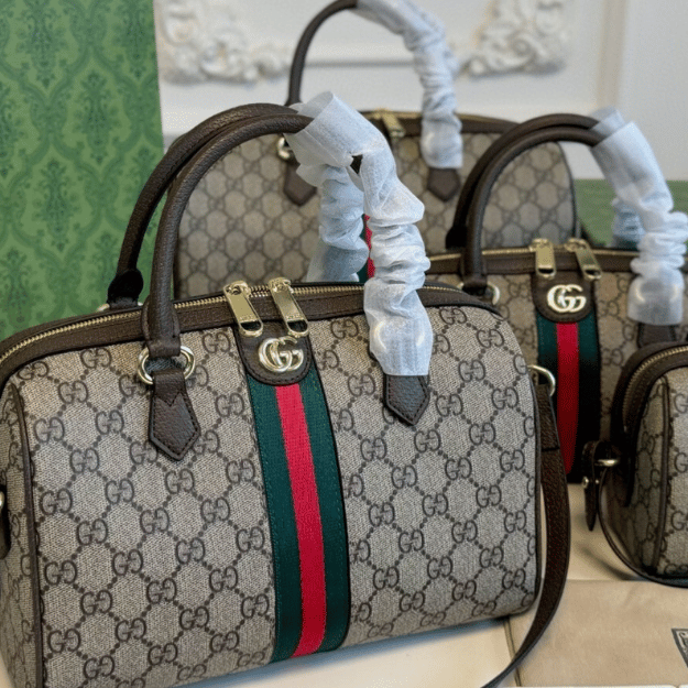 Alternative view of Gucci Ophidia Gg Large Boston Bag Beige 12.2 Inches 836825 FAE0J 9867