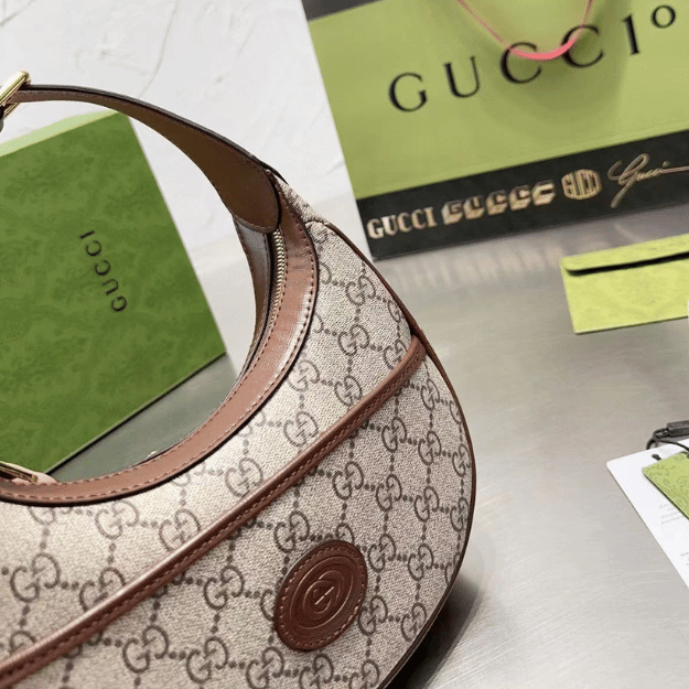 Gucci Ophidia Small Hobo Bag Beige 9.4 Inches - Image 4