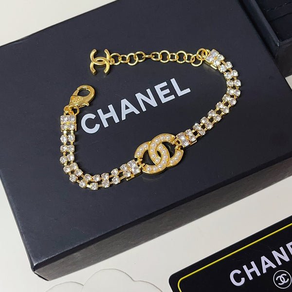 Chanel Tennis Chain Double C Bracelet