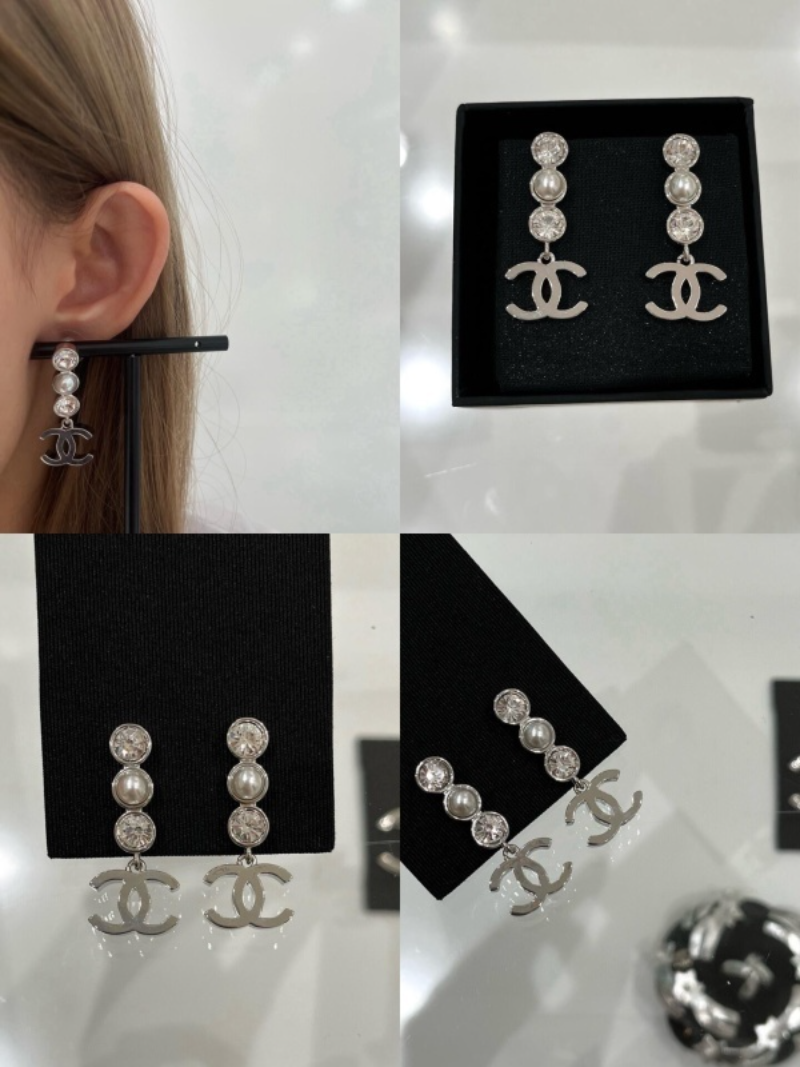 Chanel Crystal Pearl Chain Silver - Image 5