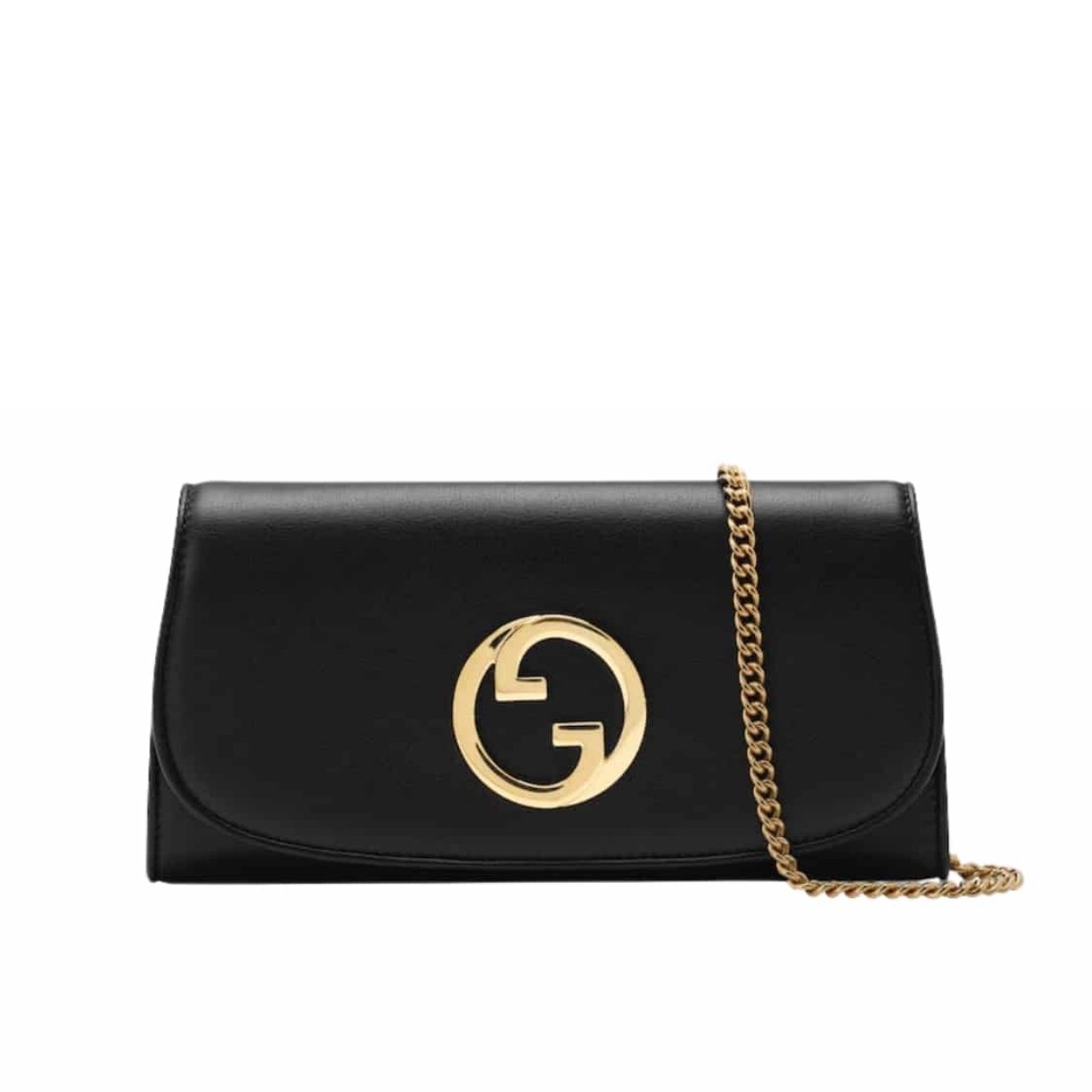 Gucci Blondie Continental Chain Wallet Black ?21Cm 725215 UXX0G 1000