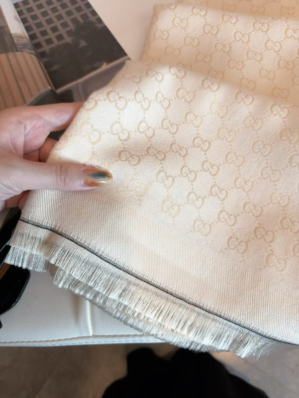 GUCCI Wool Multi-tone GG Scarf - Image 4