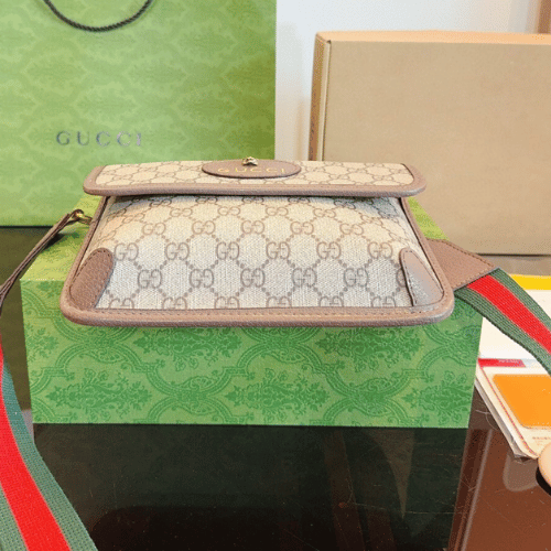 Gucci Tiger Head Brown Shoulder Bag - Image 5