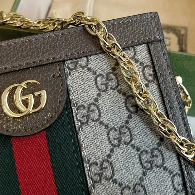 Gucci Ophidia Mini Chain Bag Beige - Image 5
