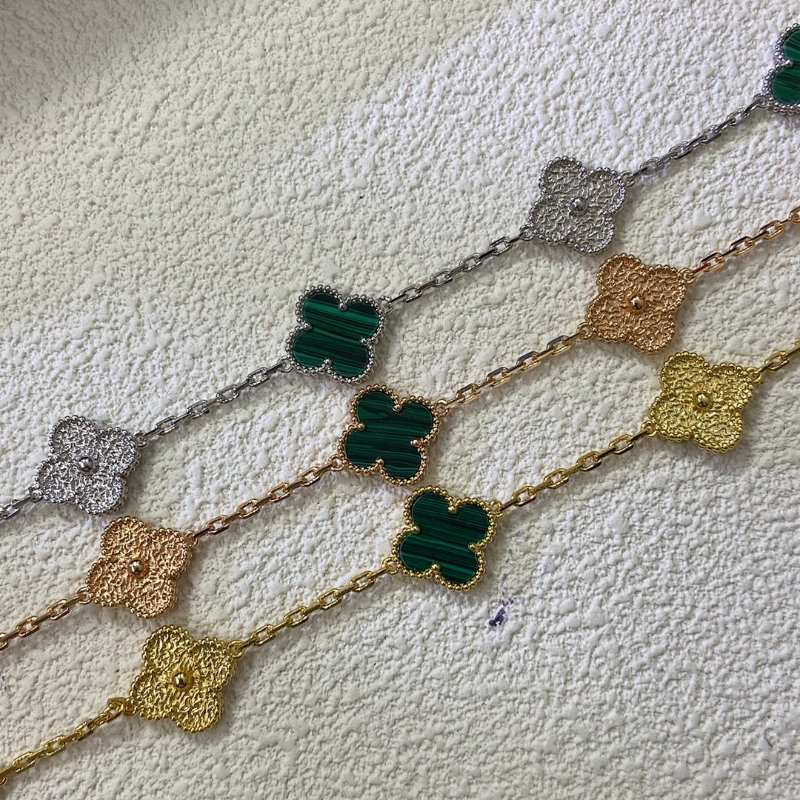 Alternative view of VAB52  Women's five flower hot stamping peacock green bracelet jewelry