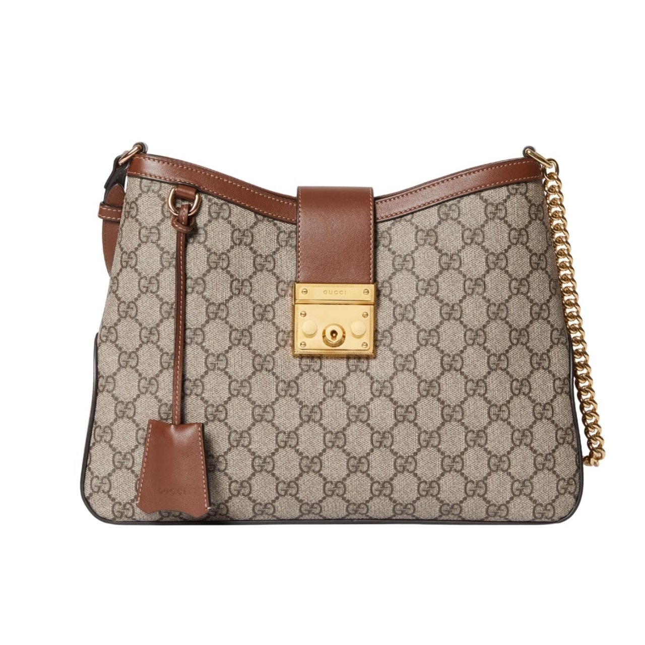 Gucci Padlock GG Medium Shoulder Bag Brown 33Cm ?795113 KHNKG 8534