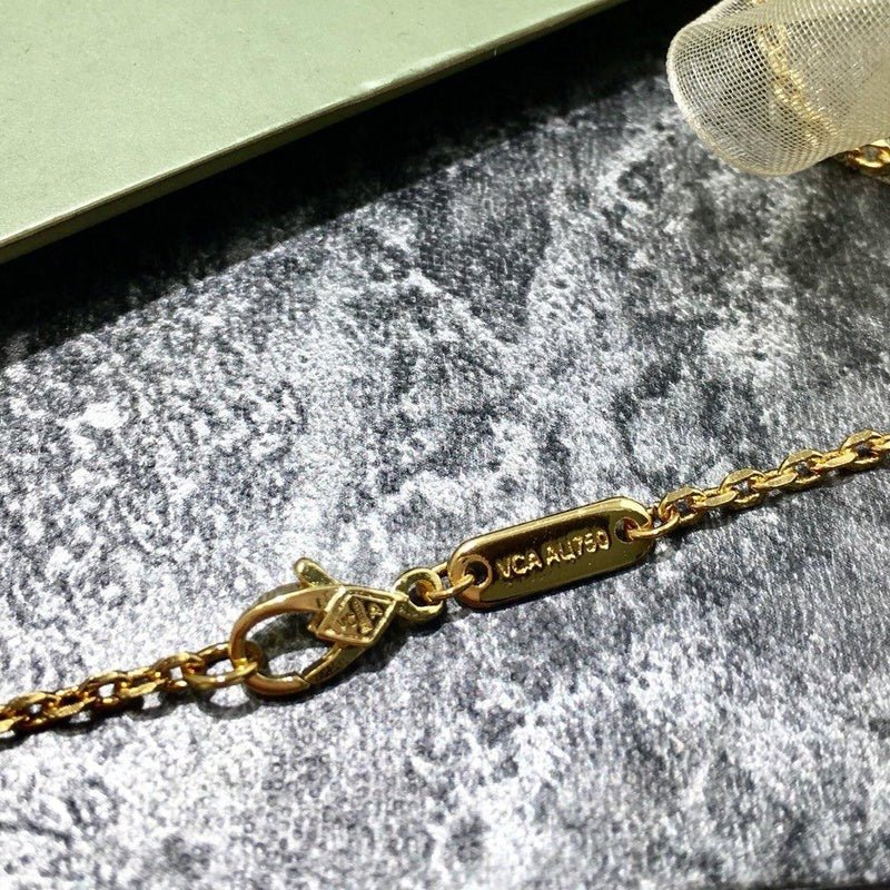 VCA 9 Clover 316L Steel Two Size Necklace - Image 4