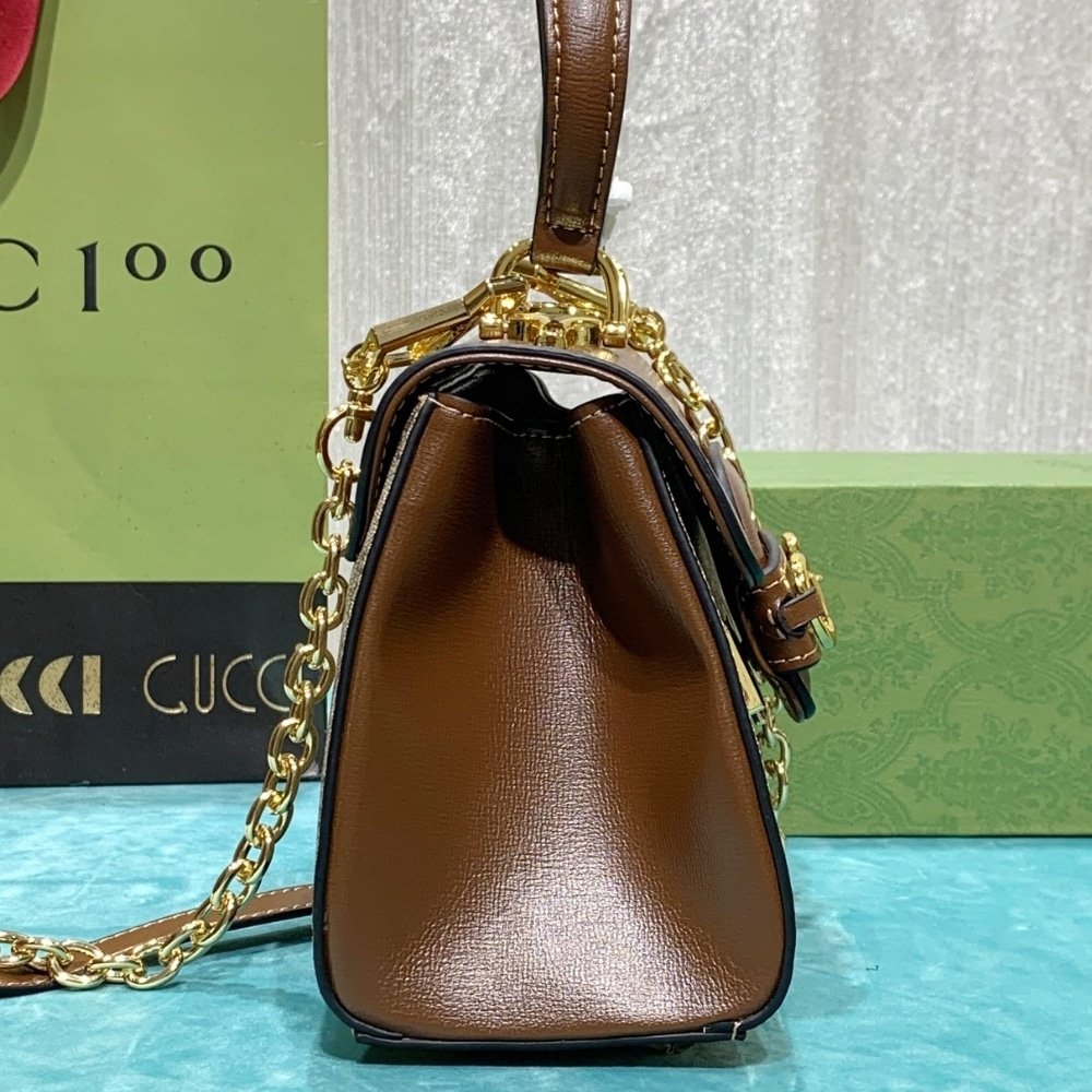 Gucci Horsebit 1955 Canvas Bag - Image 3