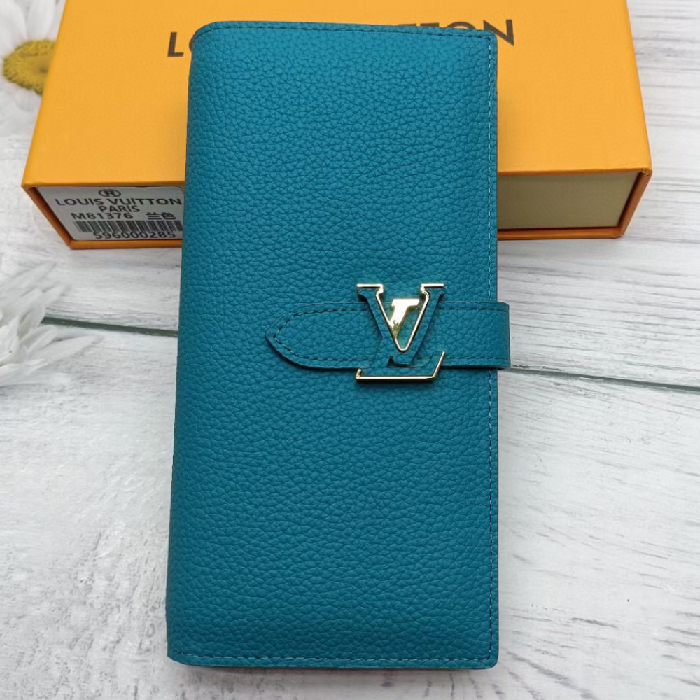 Alternative view of Louis Vuitton Vertical Wallet Colvert Blue 7.5 Inches M81499