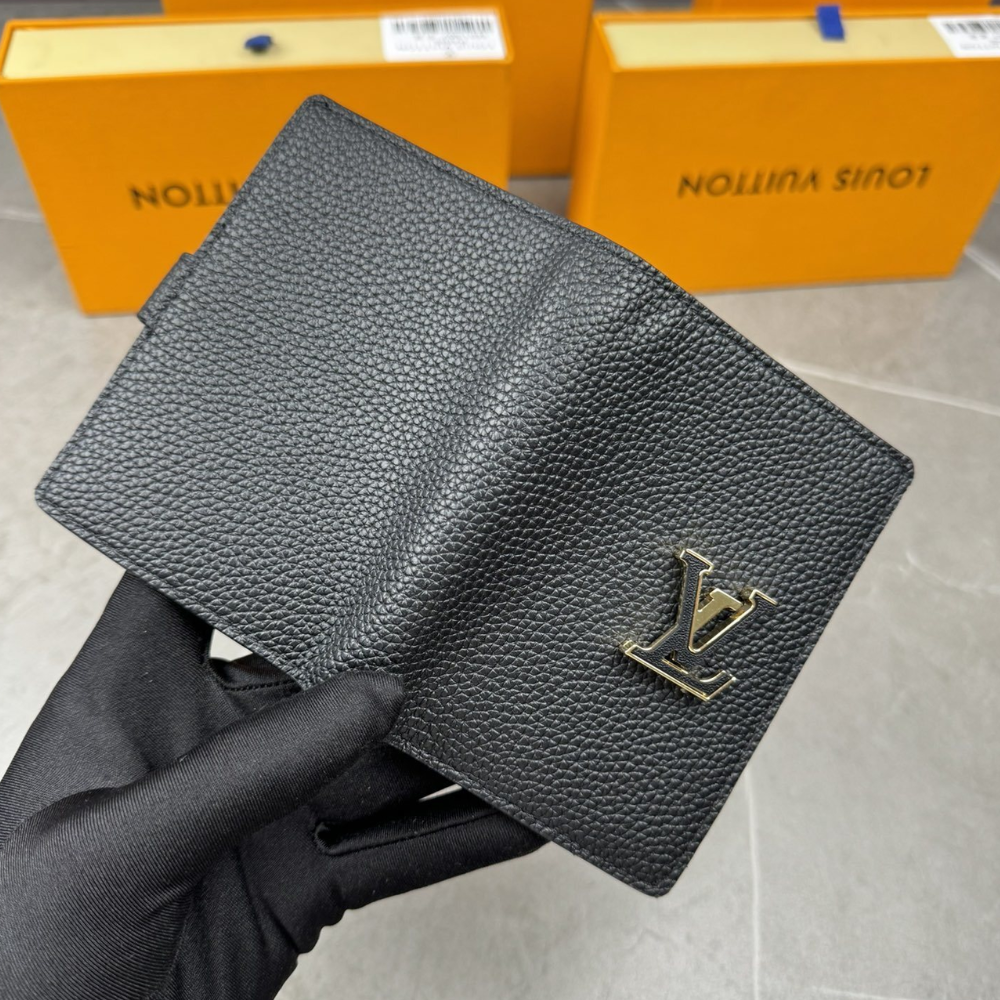 LV Black Empreinte Compact Wallet - Image 6