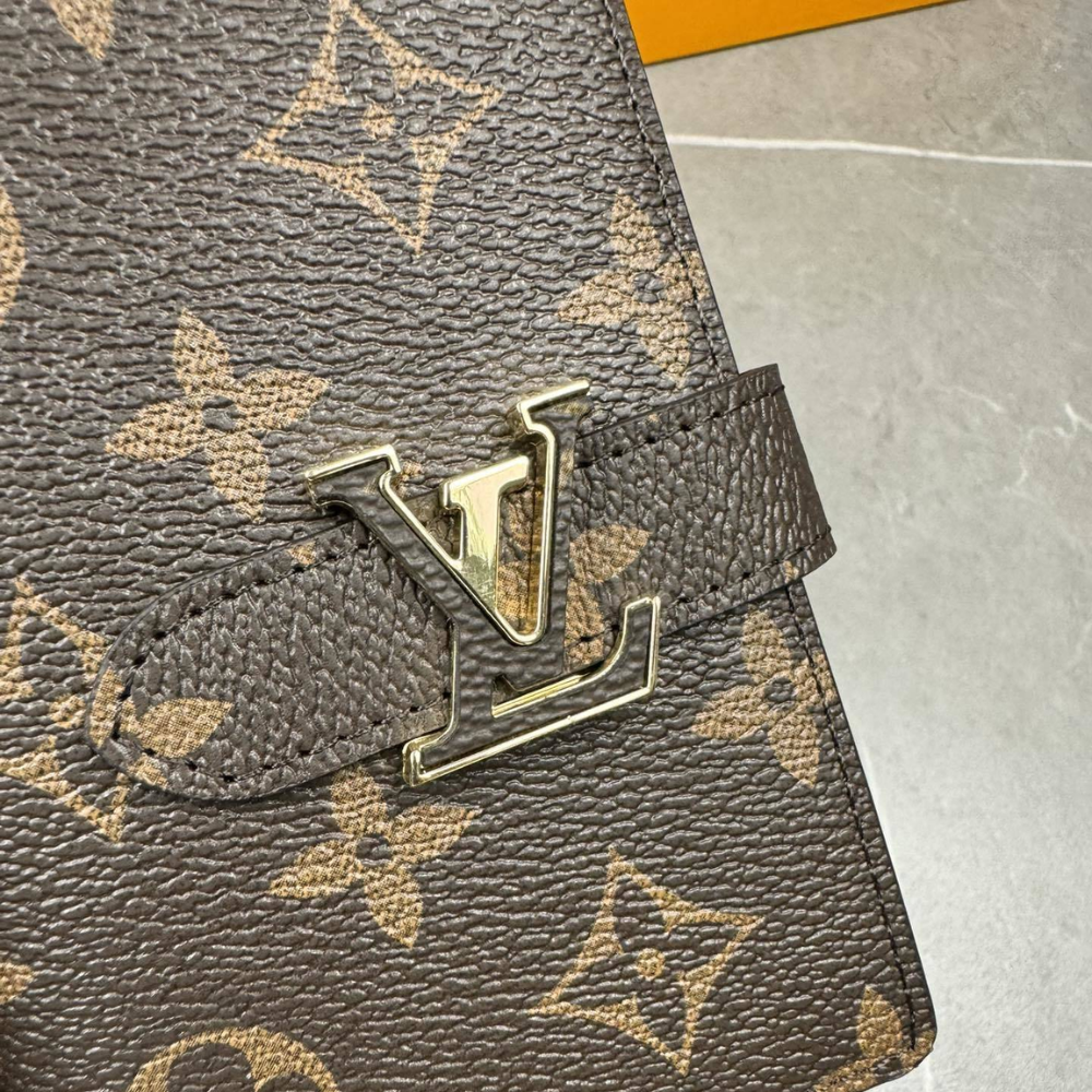 LV Monogram Canvas LV-Clip Wallet - Image 8