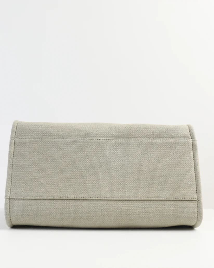 Chanel Deauville Large Gray Tote Bag - Image 9