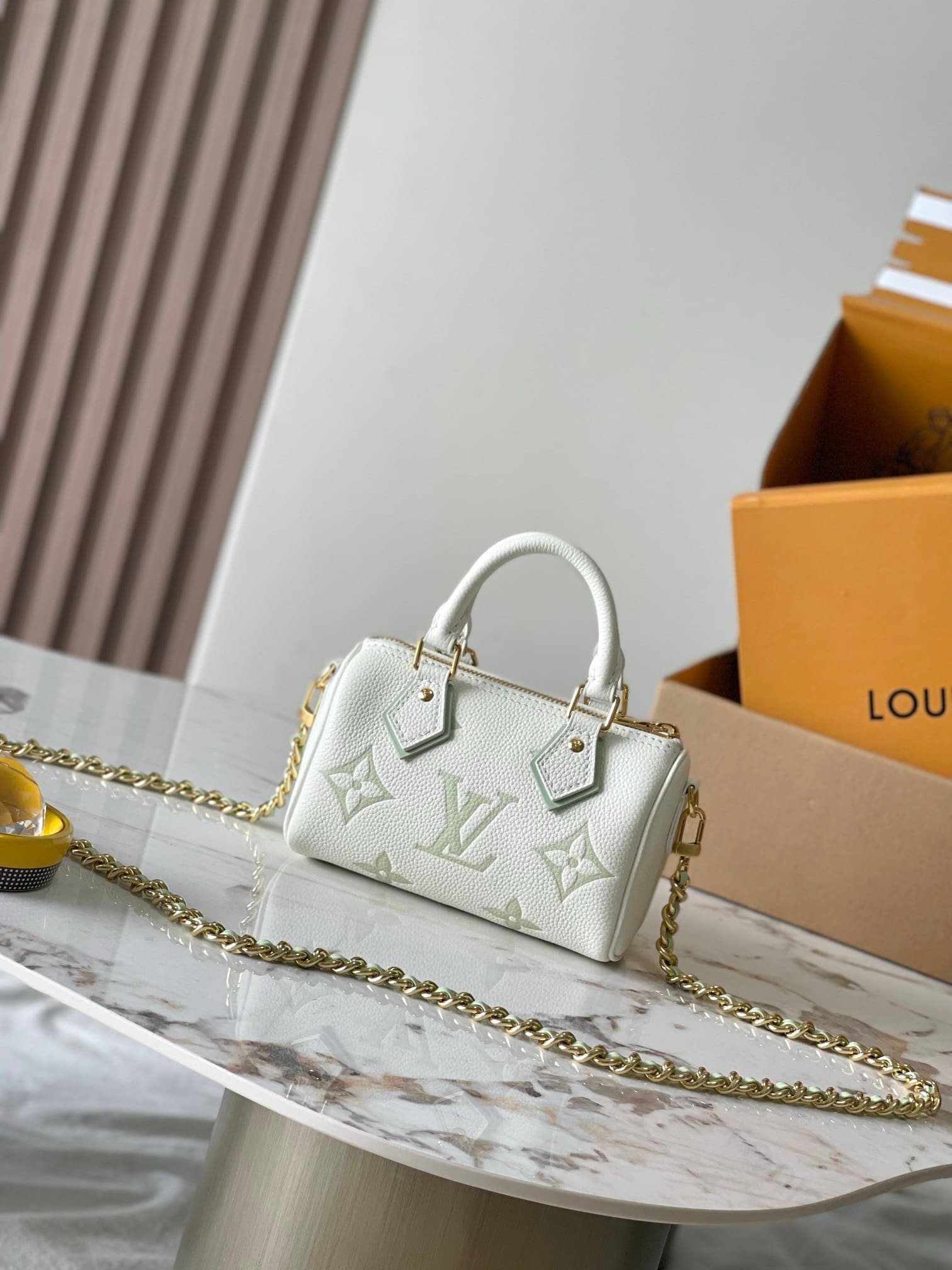 Alternative view of Louis Vuitton Nano Speedy Latte Matcha