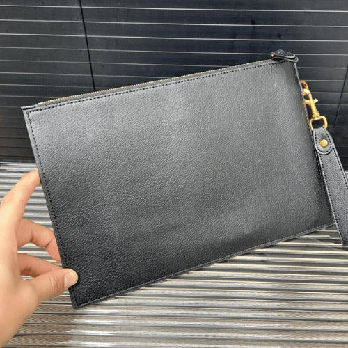 Gucci GG Black Leather Clutch Bag - Image 6