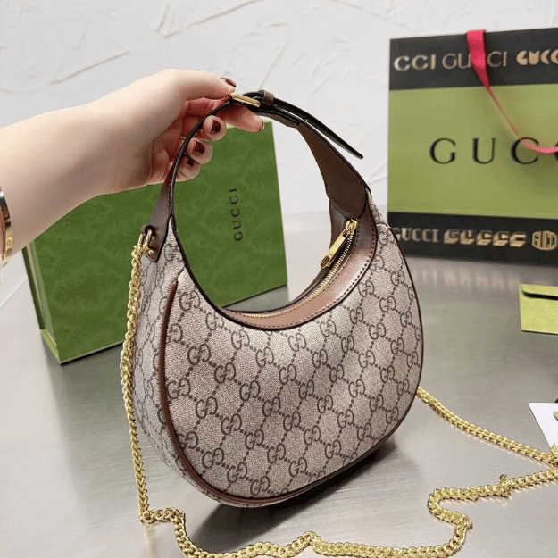 Gucci Ophidia Small Hobo Bag Beige 9.4 Inches - Image 6