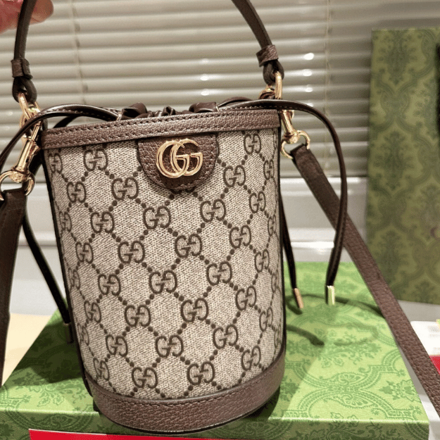 Gucci Ophidia Mini Bucket Bag Canvas - Image 7