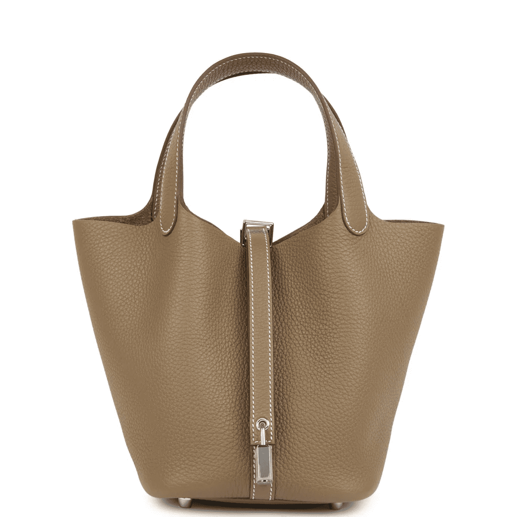 Hermès Picotin Lock 18 Clemence Etoupe PHW
